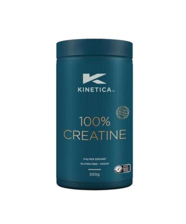 Kinetica Premium Creatine Monohydrate Powder 500g 147 Servings Unflavoured. for Muscle Repair. Gluten Free Supplement Suitable for Vegans