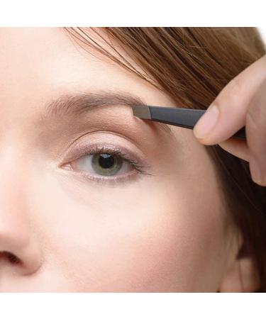 AFTREN Tweezers for facial hair women & men Professional Stainless Steel black color coated precision tweezers Slanted & Pointed Tip eyebrow tweezers for Ingrown Hair tweezers (Black) - Buy Online on GoSupps.com