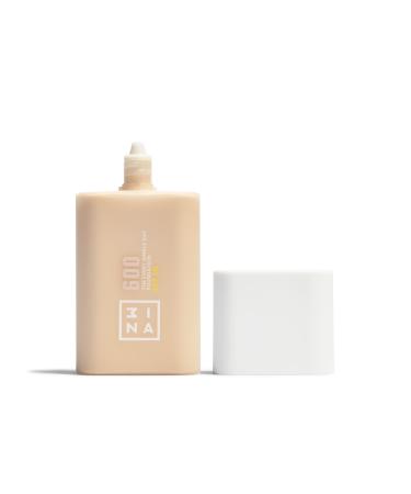 3ina 3INA MAKEUP - The Every Single Day Foundation SPF 50 600 - Extra light foundation with neutral tones SPF 50 and 2% Niacinamide - Buildable coverage - Vegan - Cruelty-free