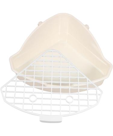 BESPORTBLE 2pcs Rabbit Triangle Toilet Guinea Pig Potty Pet Potty Pet Litter Basin Abs White 25.00X19.00X10.00CMx2pcs Whitex2pcs - Buy Online on GoSupps.com