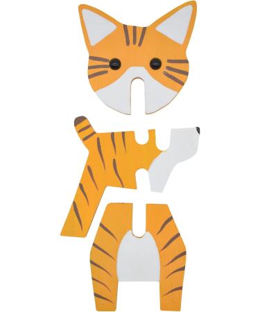 Vipbuy Cat-Shaped Wood Carved Glasses Holder | 3D Wood Puzzle Display Rack for Sunglasses | Unique Pet Lover Gift & Home Office Decor - Buy Online on GoSupps.com