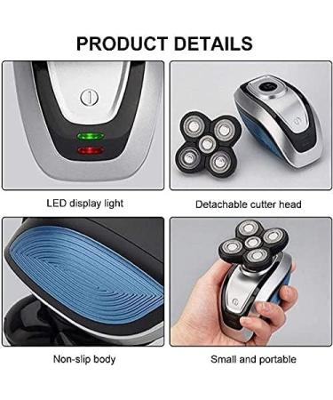 GeRRiT 5-in-1 Electric Shaver for Men | Bald Head Shavers Beard Trimmer & Waterproof Grooming Kit | Faster-Charging USB Rechargeable - Buy Online on GoSupps.com