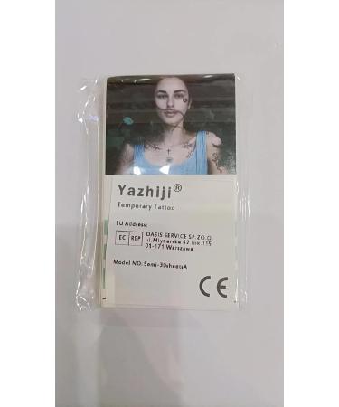 Semi-Permanent Waterproof Tiny Tattoo Stickers for Women, Girls, and Kids - Dark Blue Floral Rose Crown Design - Lasts 1-2 Weeks - 30 Sheets - Buy Online on GoSupps.com