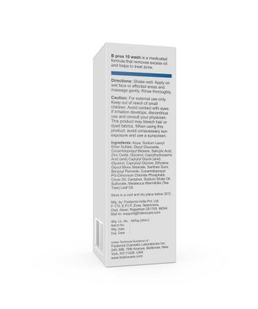 FCL 2% Benzoyl Peroxide Face Wash - B-Prox 10 Acne Cleanser Oil Control Blackhead Exfoliator Soap-Free Non-Drying | 3.38 FL Oz - Shop Internationally - Buy Online on GoSupps.com