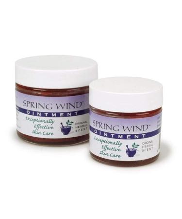 Spring Wind Ointment - Soothes Dry Skin Eczema Psoriasis Minor Burns and Sunburn (Original Herbal Scent - 1oz)