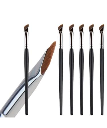 SALOCY Angled Eyeliner Brush| Thin Eyeliner Brush| Winged Liner Brush| Precision Eyeliner Brush| Tightline Angled Eye Liner Brush for Eyes Makeup Applicator, Eyebrow Cosmetics, 6 PCS