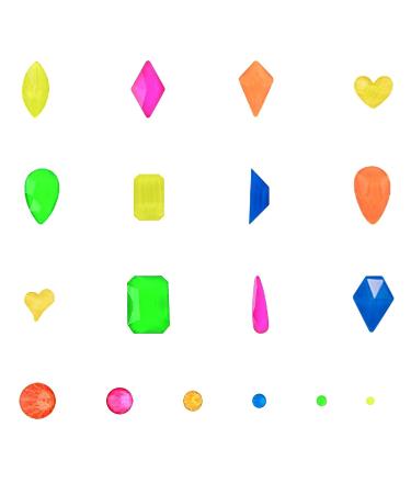 3120Pcs Diamond Nails Rhinestones for Nail Art | Colorful Fluorescence Rhinestones with Tweezers and Pen | Multi Shapes Clear AB Gemstones for Women DIY Craft - Buy Online on GoSupps.com
