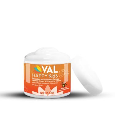 Val Magnesium for Kids Cream Relaxation Formula for Children Zechstein Magnesium Chloride Chamomile Shea Butter and Natural Essential Oils to Help Kids Sleep Support Balanced Mood 4 Fl Oz (Pack of 1)