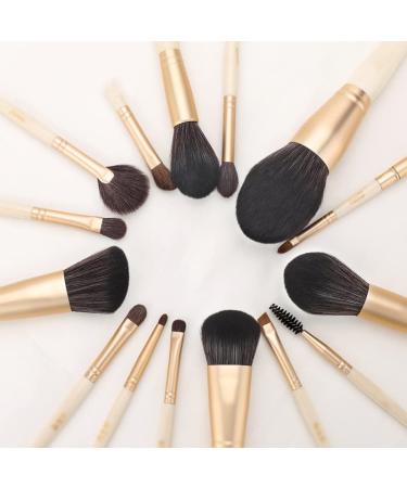 Professional Makeup Brush Set - Foundation Powder Sculpting & Eyeshadow Blending - Natural Hair Beauty Tools for Flawless Application - Buy Online on GoSupps.com