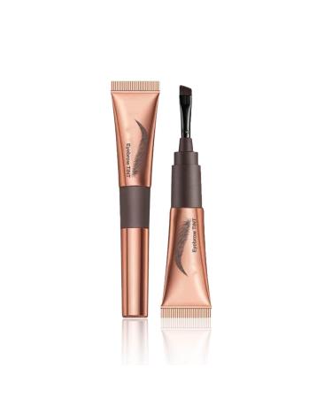 Generisch 2 Pack Waterproof Eyebrow Tattoo Transfer Gel Waterproof Stain Resistant Lasting 3 Days Easy Peel Off Eyebrow Gel 01# Black Grey