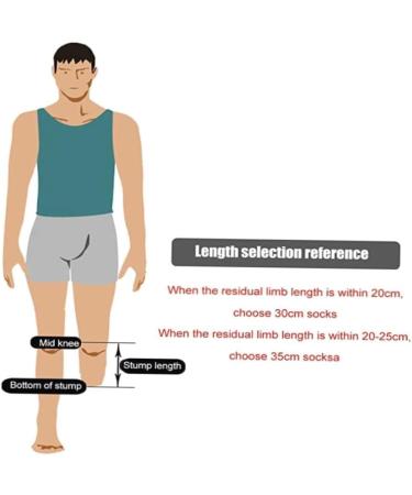 Prosthetic Sleeve for Below Knee Amputees - Sweat Wicking Compression Socks - XL Size - Buy Online on GoSupps.com