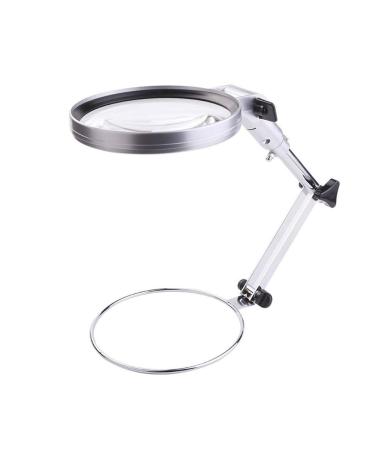 Magnifier Desk Flexible Magnifying Loupe Glass Lighted Magnifier Lamp for Reading Hobbies Crafts Workbench Needlework Jewelry Design