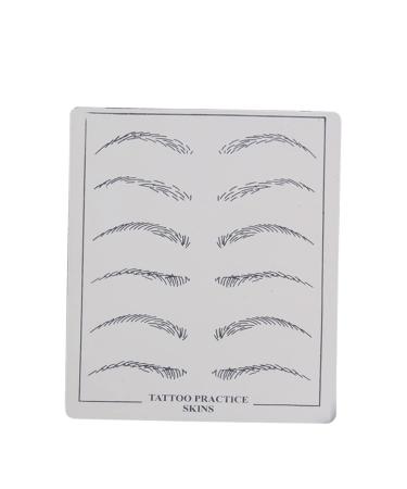NOLITOY 6 Pcs Eyebrow Practice Skin Eyebrow Microblading Skin Eye Brow Practice Skin