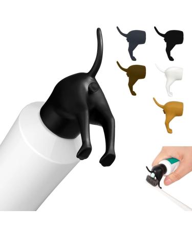 DUNBE Pooping Dog Butt Toothpaste Topper 5 Pack Cute Dog Butt Toothpaste Dispenser Funny Toothpaste Cap Toothpaste Squeezer