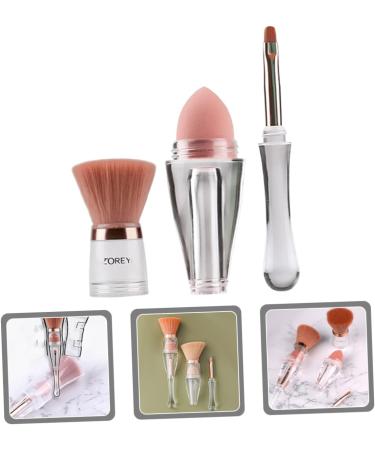 Ipetboom Powder Brush Makeup Brush Cosmetics Supply Ladies Suits Women Makeup Supplies Liquid Blush Brush Foundation Brush for Powder Makeup Beauty Kit Acrylic Travel Rojas 4 in 1 - Buy Online on GoSupps.com