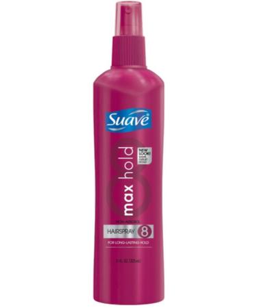 Suave Max Hold 8 Non Aerosol Hairspray 11 oz (Pack of 6) Unscented 11 Ounce (Pack of 6)