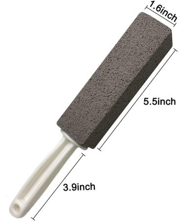 DDLuck Pumice Stone Toilet Cleaner & Foot Care - 2 Pack Gray Cleaning Block with Handle for Bathroom & Kitchen Tiles - Buy Online on GoSupps.com