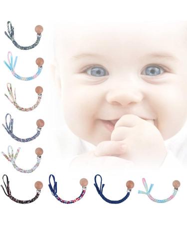 Buy GLASSNOBLE Beech Wood Pacifier Chain | Woven Cotton Clips & Nipple Holder | Durable & Stylish Baby Essentials  - Buy Online on GoSupps.com