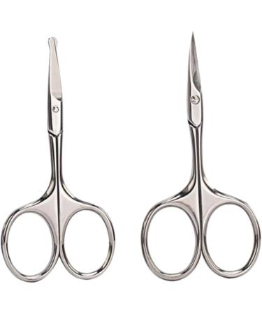 Balacoo 6 Pcs Eyelash & Hair Trimmer Set for Men - Safe Straight Tip Scissors for Eyebrows & Nose Hair - 9.2x4.5cm - Buy Online on GoSupps.com