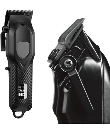 Pro Hair Clipper 7000RPM Hair Clipper Hair Trimmer Professional Barber Rechargeable Clipper with LED Display(Color:NG-119 Black) - Buy Online on GoSupps.com