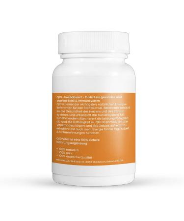 Q10 Vital - High Dose Vegan Coenzyme Q10 Capsules | 30 Capsules | Fast International Shipping - Buy Online on GoSupps.com