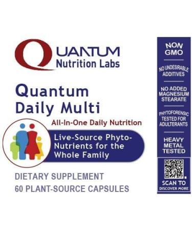 Quantum Daily Multi - All-in-One Multi-Nutrient Multivitamin for The Whole Family - 60 Vegetarian Capsules - Buy Online on GoSupps.com