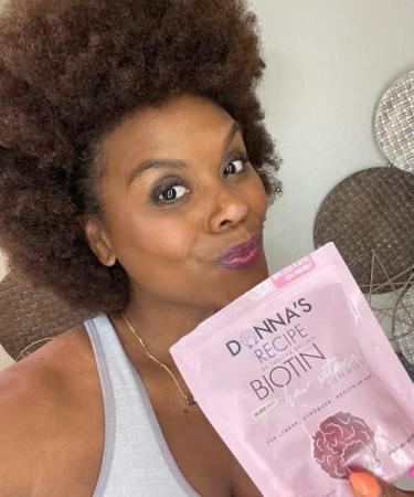 Tabitha Brown Vegan Strawberry BIOTIN Hair Vitamins Gummies - Donna's Recipe - Buy Online on GoSupps.com