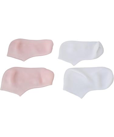 2 Pairs Silicone Moisturizing Socks for Dry Cracked Feet Care Softening Repairing Improve Calluses Dead Skin Hydrate Slick Foot Skin Foot Care Socks Set with High Elasticity - Buy Online on GoSupps.com