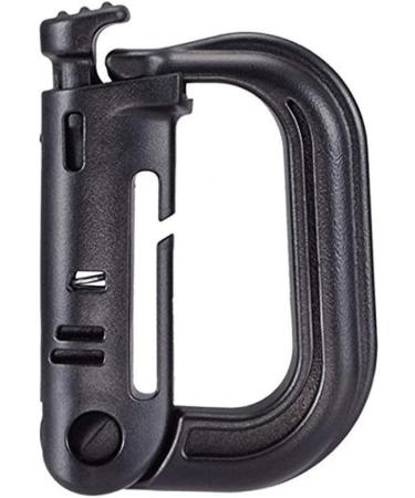 Tactical D-Ring Grimlock Carabiners for Molle Gear - Lightweight and Strong Fast Latch System - Ideal for Military Vest and Patrol Bags - 10 Pack - Buy Online on GoSupps.com
