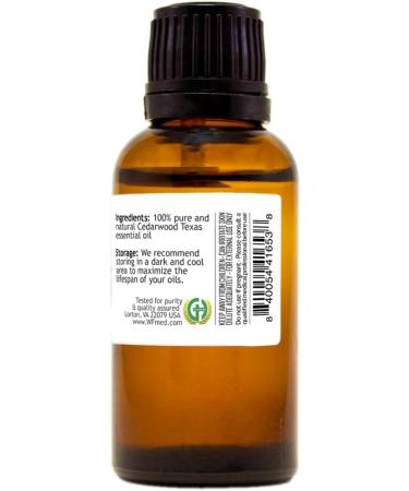 Cedarwood (Texas) Essential Oil - 1 fl oz - Amber Glass Bottle w/Euro Dropper - 100% Pure & Natural - GreenHealth - Buy Online on GoSupps.com