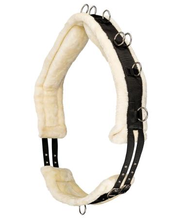 Equinate Cleveland lungeing girth with synthetic lambskin and wither pad pony - 12 side reins - adjustable waist circumference - Buy Online on GoSupps.com