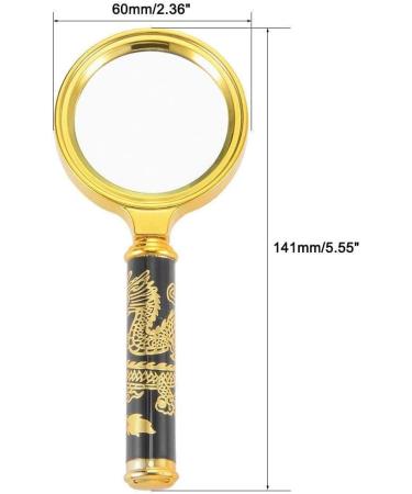 Magnifying Glass 45mm 10X Handheld Read Magnifying Glasses 1000% w Metal Handle for Book and Newspaper Read Insect Hobby Antiques Coins Rocks Stamps Repair Marriage - Buy Online on GoSupps.com