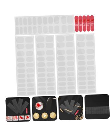 Mikinona 10 Sheets Nail Stickers Gel Nail Wraps with Fingernail Pedicure Stickers Bandelette Clear Nail Wraps Gel Pedicure Kit Gel Nail Strips Manicure Strips P dicure Tip Double Sided Tape - Buy Online on GoSupps.com
