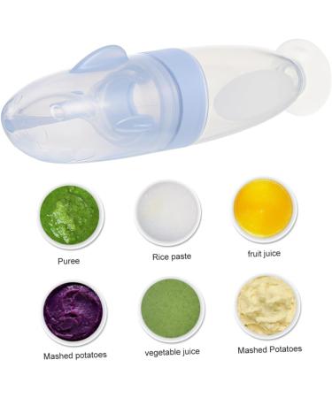 Buy Toyvian 2 STK Rice Muesli Cereal Feeder | Silicone Squeeze Baby Feeding Bottle - Blue - International Shipping Available - Buy Online on GoSupps.com
