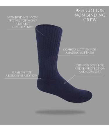 JB Field's 98% Cotton Non-Binding Cushion Sole Socks (X-Large, 2 Pair, White) - Buy Online on GoSupps.com