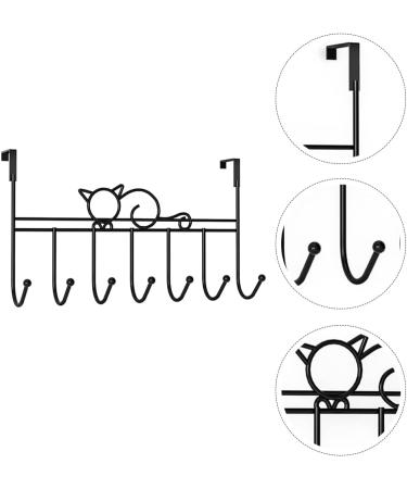 STOBAZA College Essentials 7 Door Hook s Towel Hanger Coat and Hat Hooks Coat Racks Office Iron Hook No Punching - Buy Online on GoSupps.com