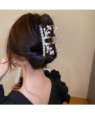 Pearl Grab Clip Lady Sweet Back Hair Shark Clip Temperament Hair Accessories Girl Hairpin 1 (Color : 1) - Buy Online on GoSupps.com