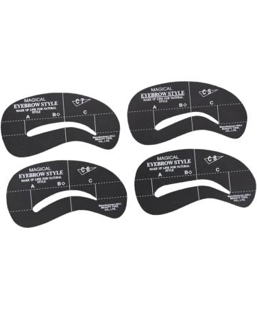 FOMIYES 72 Pcs 6 Sets Eyebrow Templates Stencils Eyebrow Template Stencils Eyebrow Card Sticker Cosmetic - Buy Online on GoSupps.com