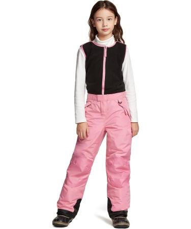 TSLA Kids Waterproof Insulated Snow Bibs - Dusty Rose 2T - Buy Online on GoSupps.com