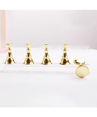 Spir Arthlan Acrylic Nail Art Practice Stand - Magnetic Nail Tip Holder for DIY Manicure & Salon - Black Fingernail Display - Buy Online on GoSupps.com