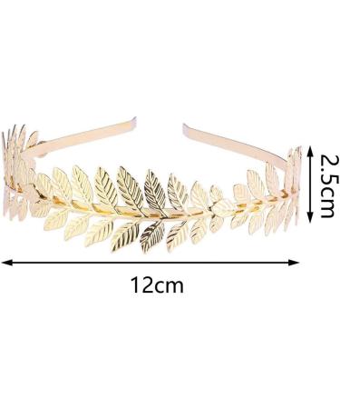 Danshinbow Greek Goddess Headband Leaf Crown Tiara Gold Leaf Band of Leaves Headband Bridal Headbands Headdress Headpiece Hairband for Women and Girls - Buy Online on GoSupps.com