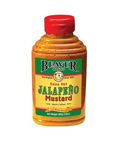 Beaver Extra Hot Jalapeno Mustard 368g (pack of 2)