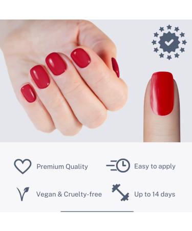 Original Clara Cosmetics Nail Polish - 25 Self-Adhesive Nail Foils | Test Winner 2022 | Trendy Cherry Colors | Up to 4 Applications - Buy Online on GoSupps.com