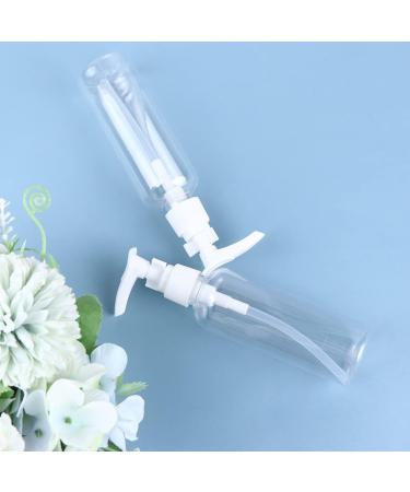 Lurrose 4-Piece Travel Bottles Set | Refillable 100ml Pump Dispenser Shampoo Donor | Ideal for Travel & Business Trips - Black & White - Buy Online on GoSupps.com