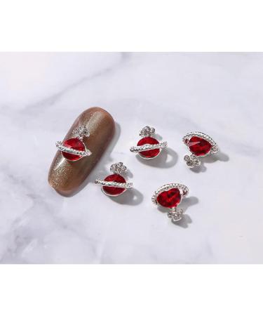 Fancy Multi-Color Nail For Color Stone Alloy Planet Design Decoration 3D Alloy Deco Nail Art Planet - Buy Online on GoSupps.com