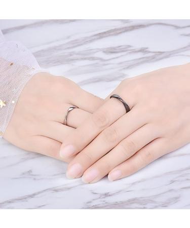 Twisted Adjustable Couple Rings for Him and Her - Perfect Promise, Birthday, Christmas Gifts for Best Friend - Buy Online on GoSupps.com