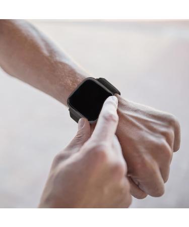 Premium Stainless Steel Oumida Bracelet for Fitbit Versa 2 & Lite | Strong Magnetic Replacement Band for Men & Women - Black Small - Buy Online on GoSupps.com