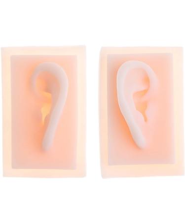 1 Pair Ear Model Silicone Ear Model for Acupuncture - Soft Silicone Artificial Ear Model - for Piercing Practice Training Earrings Earphone Display Props - Buy Online on GoSupps.com
