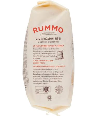  Italian Gourmet E.R. Rummo Mezzi Rigatoni N. 51 Durum Wheat Semolina Pasta 1 kg + Italian Gourmet Box Tomato Pulp 400 g - Buy Online on GoSupps.com