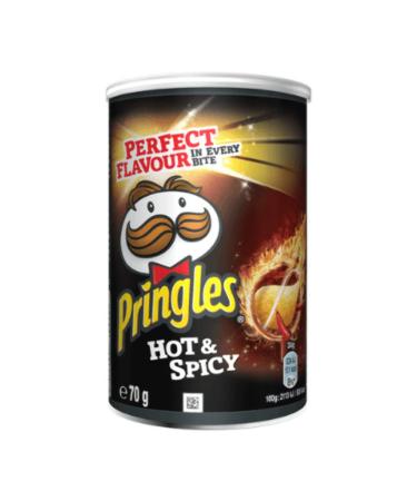 Pringles Pringles Hot | Pringles Hot and Spicy | 12 Medium Tins | Pringles Crisps | 840g